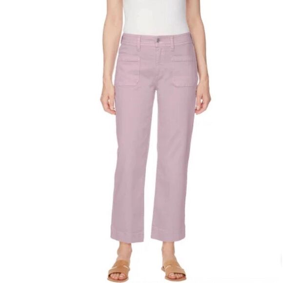 BUFFALO David Bitton Women’s Crop Pant Brigette Size 10 High Rise Soft Lilac NWT - Picture 1 of 9